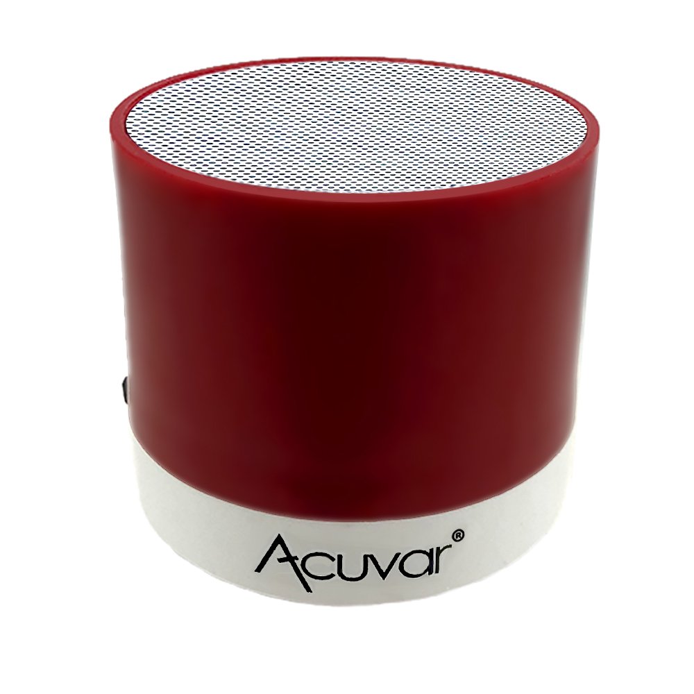 Acuvar Wireless Rechargeable Mini Speaker Pod with Micro SD Card Reader