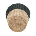 thumbnail image 4 of Household Essentials Wicker Waste Basket, 2-tone Hyacinth Waste Bin for Bathroom, Bedroom, Office, 4 of 6