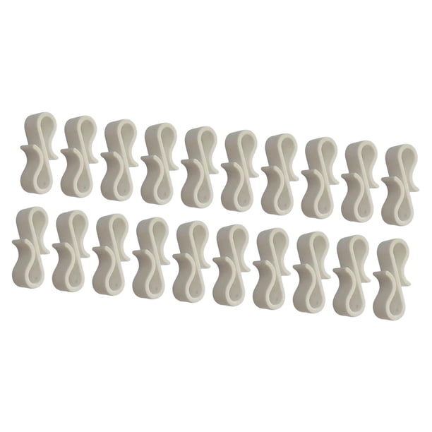 Ganchos para cables ligeros, clips en forma de S, resistentes al desgaste, para colgar en pendientes, ganchos para remolques 20 piezas