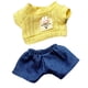 thumbnail image 5 of Ropa para muñecas en miniatura, ropa elegante, vestidos para muñecas de tela para niños. conjunto de camisa amarilla, 5 of 9