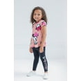 thumbnail image 2 of Disney Minnie Mouse Little Girls Peplum T-Shirt and Leggings Outfit Set Infant to Little Kid, 2 of 5