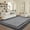 Black Gray, variant on Nanan Modern Bordered Area Rug 5'x7' Solid Rugs with Non Slip Backing, Washable Rugs Stain Resistant Indoor Floor Mats for Living Room Bedroom Home Decor, Brown