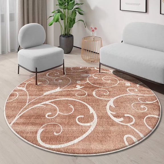 Modern Nordic Round Large Carpets for Living Room 200x200 Flannel Soft Bedroom Area Mat Washable simple Room r Non-slip Rugs