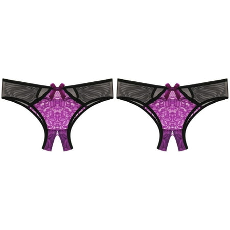 Wijhcboe 2 Pack Women s Sheer Kimono for Women Lingerie Sexy Underpants Panties Low Vintage Corsets for Women Exotic Waist Lace Briefs Underwear Sexy plus Size Lingerie for Women Leather Valentines