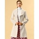 thumbnail image 3 of Abrigo largo de Invierno Allegra K Beige XS para Mujer, 3 of 7