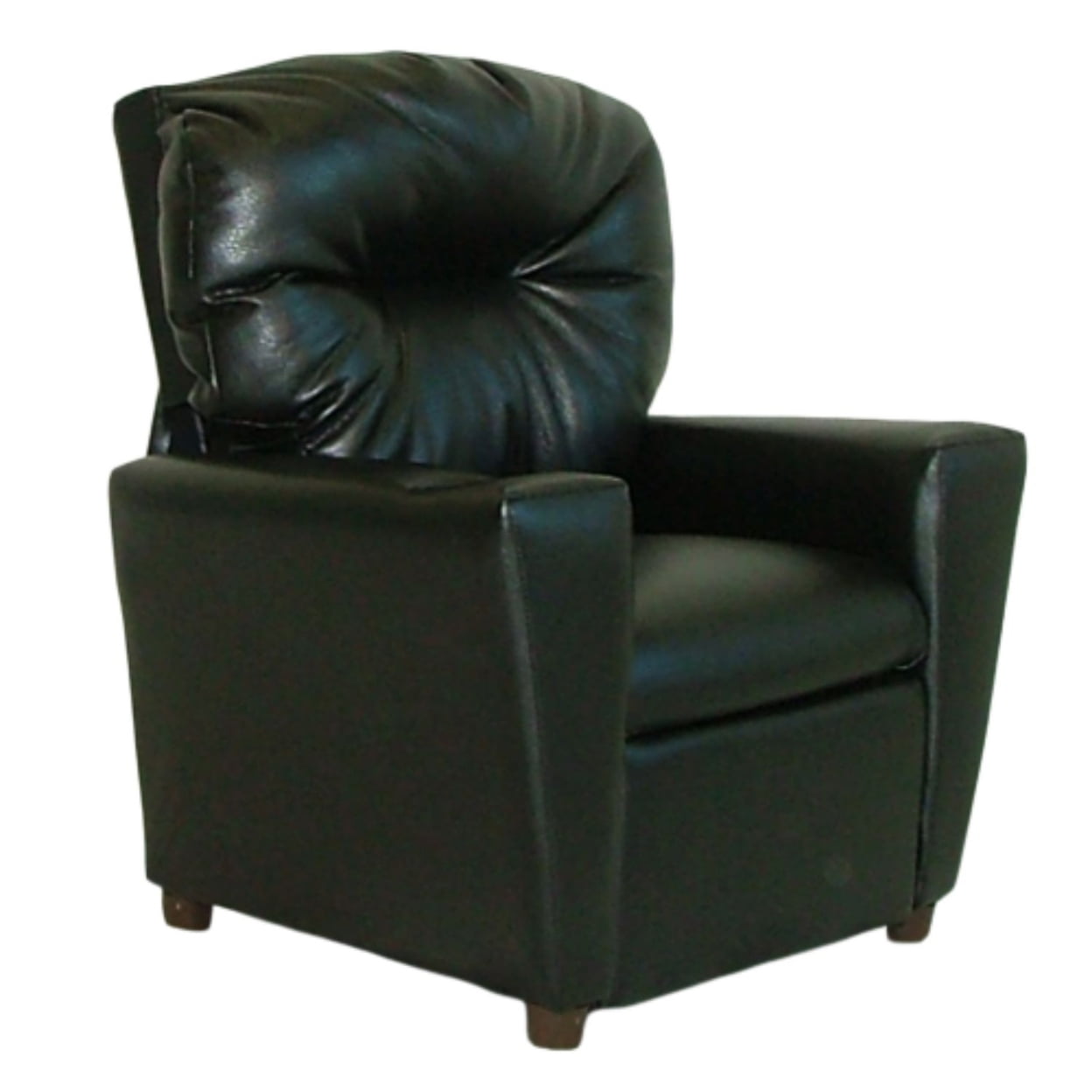 Dozydotes Child Cup Holder Recliner Black Leather Like DZD9774