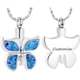 thumbnail image 2 of Butterfly Cremation Urn Necklace for Ashes - Human Memorial Keepsake Jewelry Ashes Memory Jewelry Women Keepsake Bereavement Gift for A Loss of the Loved One, 2 of 7