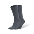 thumbnail image 5 of Bamboo Dress Socks for Men Seamless Premium Crew Socks Shoe Size 8 to 11.5 (Gray, 1 Pair), 5 of 7