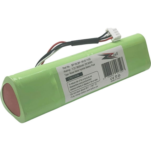ZZcell Battery Compatible for Fluke BP190, BP-190, B11432, 677390 Scopemeter 192, 192B, 196, 196B, 196C, 199, 199B, 199C Analyzers 433, 434, 435, 190M, 7.2V 3600mAh