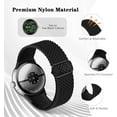thumbnail image 6 of MYKOMI Bands Compatible with Google Pixel Watch 3 45mm, Stretchy Braided Nylon 2 Pack Soft Loop Strap Replacement Adjustable Elastic Wristband for Google Pixel Watch 3 45mm Smart Watch for Women Men, 6 of 9