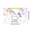 3A, variant on Colorful Unicorn Themed Happy Birthday Banner with Rainbows Clouds Hearts Stars Party Decorations Backdrop for Kids Birthday Party Photography Props Party Supplies Decor