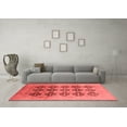 thumbnail image 3 of Ahgly Company Indoor Square Oriental Red Traditional Area Rugs, 3' Square, 3 of 4
