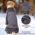 thumbnail image 4 of HQREA Full Body Dog Winter Coat Fleece Dog Sweater Warm Dog Pajamas for Large Medium Dogs, 4 of 6