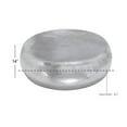 thumbnail image 4 of DecMode 42" x 14" Silver Aluminum Metal Coffee Table with Hammered Design, 1-Piece, 4 of 11