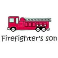 thumbnail image 2 of CafePress - Firefighter's Son Infant Bodysuit - Baby Light Bodysuit, Size Newborn - 24 Months, 2 of 4