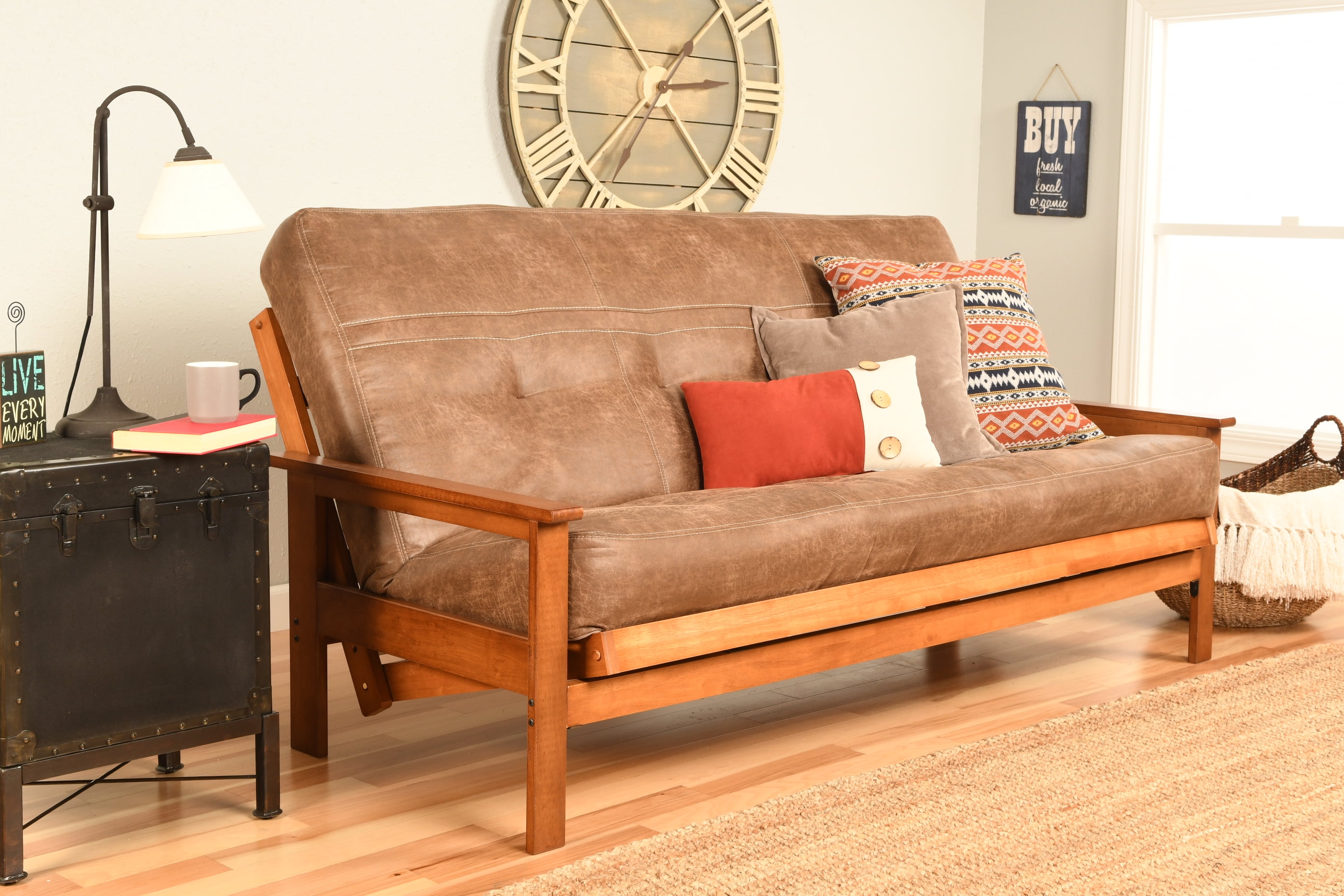 Albany Futon in Barbados Finish, Multiple Colors