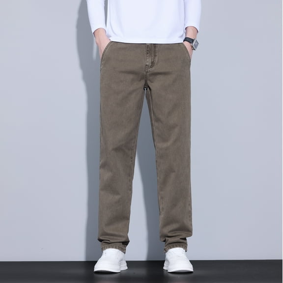 Men's Flat Front Relaxed Fit Casual Pant