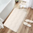 thumbnail image 5 of AZXY Bathroom Rugs Clearance,Bath Mats for Bathroom Floor,Nonslip Bathmat Under $15,Washable Absorbent Plush Bath Mat White, 5 of 7