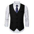 thumbnail image 3 of Bcfgryg Men's Autumn Retro Single Vest Fashion Suit Vest Vest for Men, 3 of 3