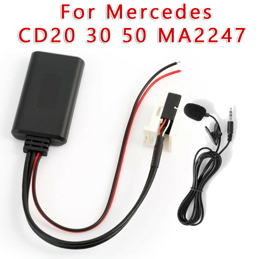 Ik was verrast Ritmisch Categorie Bluetooth Audio Adapter Aux MIC Cable w/ Microphone For Mercedes W245 W203  W209 - Walmart.com