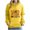 Yellow, variant on LEKWK Hoodies for Women Drawstring Cozy Warm Long Sleeve Thanksgiving Sweatshirt Fall Winter Graphic Print Tops for Casual Holiday Party