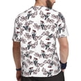 thumbnail image 2 of Wukai Bird Print Men's Short-Sleeved Mesh T-Shirt,Quick-Dry Short Sleeve Workout T-Shirt-Small, 2 of 8