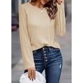 thumbnail image 2 of Camisa de manga larga Dokotoo Spring Business Casual para mujer, talla grande, 2 of 6