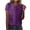 Purple, variant on Laqbezok Women's Shiny Sequin Short Sleeve Round Neck Sparkly Top, Party Disco Glitter Tee, Casual Fashion Outfit