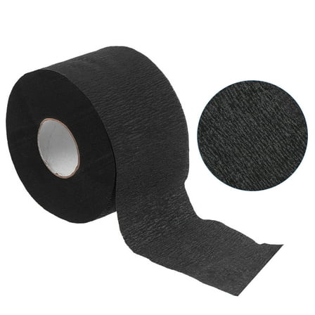 Clispeed Stretchy Disposable Neck Paper for Hair Salons 5 Rolls Black