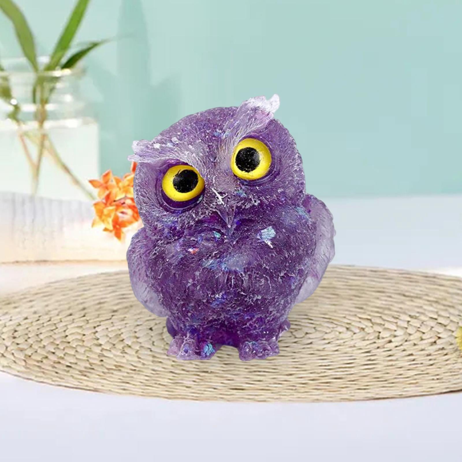 3D Mini Silk Owl Kites - Handmade Bamboo Wall Decor, 24 Inches Wide