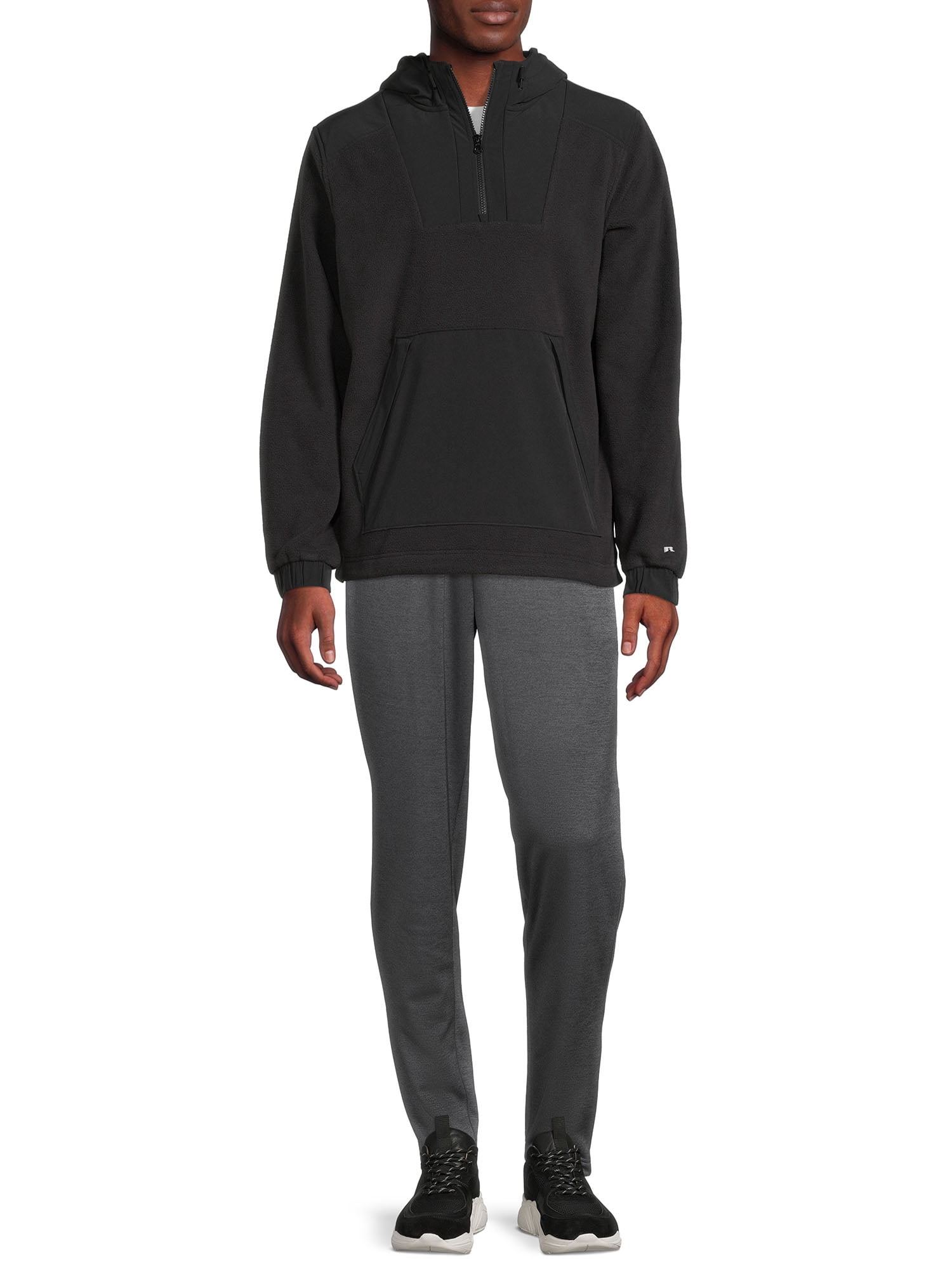 Russell Men's & Big Men's Microfleece Half Zip Jacket, Sizes up to 3XL
