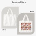 thumbnail image 2 of Rocae Gnomes Books Tea Cups or Plush Underarm Bag White Furry Purse Handbag for Autumn and Winter, 2 of 7