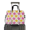 thumbnail image 2 of FORMRS 16" Laptop Bag Carrying Sleeve Case with Handle Travel Shoulder Briefcase, Yellow Pink Stars, 2 of 8