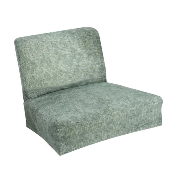 Funda para asiento de silla con respaldo corto, funda para taburete de mostrador para banquetes de restaurante Verde oscuro