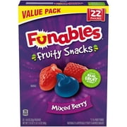 Funables Fruity Snacks Mixed Berry Fruit Snacks, 17.6 oz, 22 Count