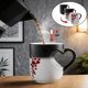 thumbnail image 3 of Taza de Café con Corazón Que Cambia de Color, Taza de Cerámica de 10oz para Bebidas Calientes, Sensible Al Calor, de Negro a Rojo, 3 of 6