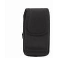 thumbnail image 3 of Black Oxford Cloth Vertical Belt Loop Waist Case Compatible with TCL Flip 4 flip phone, 3 of 4