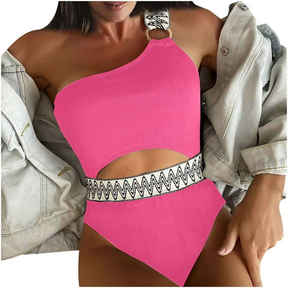 STETMN Swimsuits One Piece for Women Front Cross Swim Suit Bathing Suits Vintage One Piece Swimsuit