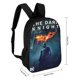 thumbnail image 2 of El Caballero Oscuro-theme Backpack, Campus style schoolbag Bookbag with Adjustable Shoulder Straps And Large Zip Compartment, Unisex Travel Bags., 2 of 6