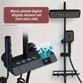 thumbnail image 2 of 1pc Chrome Piano Key Shower Set, Digital Display Hot And Cold Shower, Plating, 2 of 4