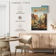 thumbnail image 5 of Elephant Stock The Lindbergh Line San Francisco California Wall Art - Vertical Canvas Wall Art - Living Room Wall Decor - City Canvas - Gray And Orange Decor By Kerne Erickson - 24" x 36", 5 of 8
