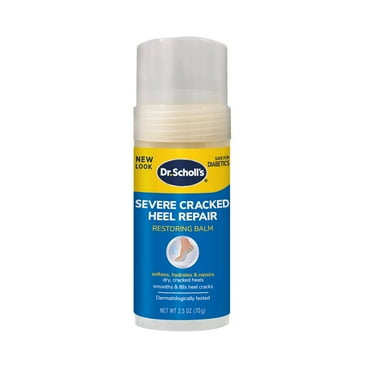 Dr. Scholl's Cracked Heel Repair Balm (2.5oz) 25% Urea. Heals and Moisturizes feet