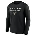 thumbnail image 2 of Men's Black Brooklyn Nets Pick & Roll Coverage Long Sleeve T-Shirt, 2 of 3