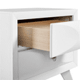 thumbnail image 5 of Renwick Modern Vintage 2-Drawer End Table with Spacious Storage, White, 5 of 9