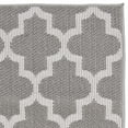 thumbnail image 5 of SAFAVIEH Machine Washable Rug Indoor/Outdoor Bermuda Collection - Bermuda Abraham Geometric Quatrefoil Indoor/Outdoor Runner Rug Grey/Ivory, 2' x 8', 5 of 7
