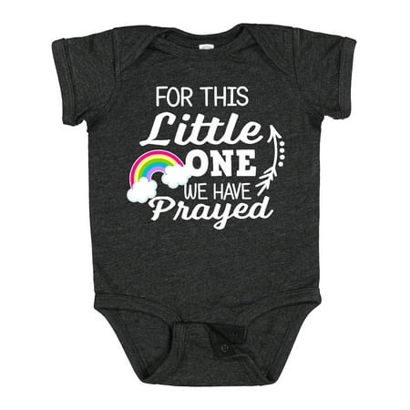 

Inktastic For This Little One We Have Prayed Gift Baby Boy or Baby Girl Bodysuit