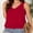Red, variant on Womens V Neck Casual Tank Tops Fit Sleeveless Summer Tops Shirts Blouses