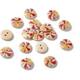 thumbnail image 3 of 100Pcs Lovely 2-Hole Basic Sewing Button Wooden Buttons Colorful Craft Buttons for Garment Sewing Buttons and DIY Craft Projects, 3 of 3