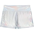 thumbnail image 3 of Alvivi Womens Shiny Metallic Rave Dance Booty Shorts High Waist Mini Hot Pants Bottoms Silver B L, 3 of 7