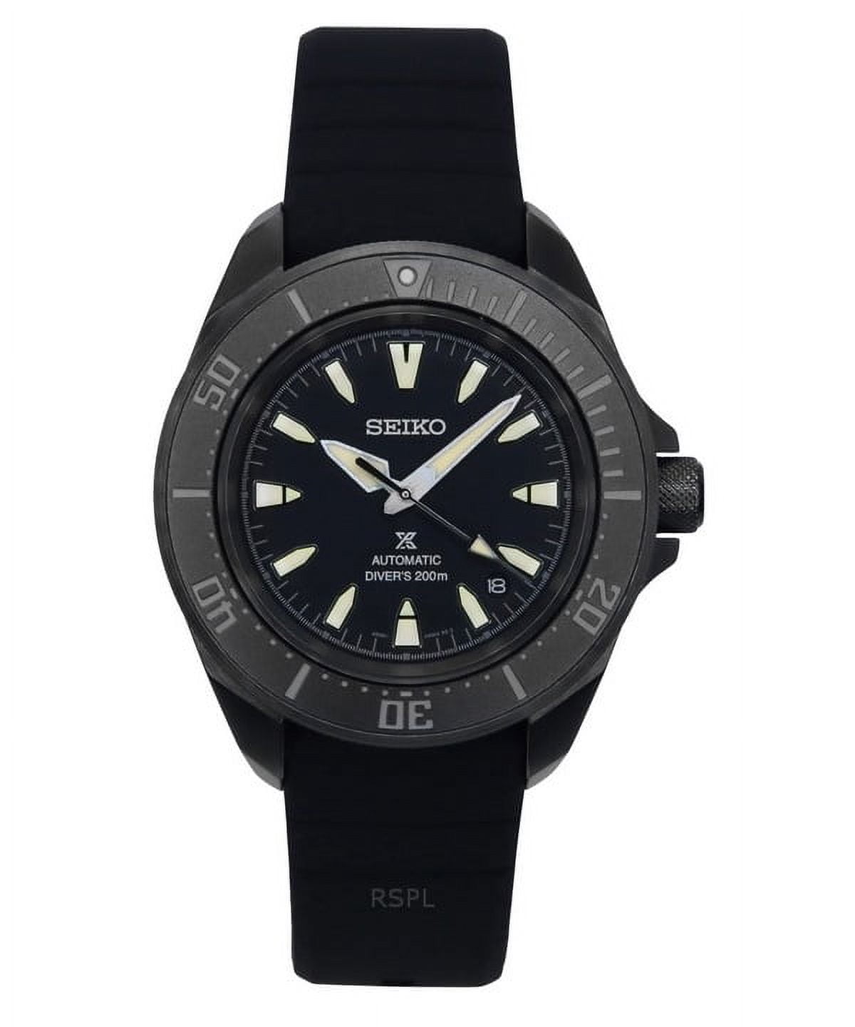 Seiko Prospex Samurai Men's Auto Dive Watch, Black Strap, 200m